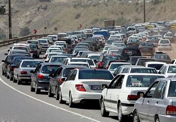 ترافیک سنگین در مسیرهای منتهی به مشهد و محورهای شمالی
