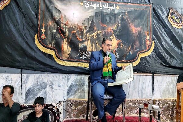 مراسم عزاداری آقا ابا عبدالله الحسین (ع) در شب عاشورا حسینی در شهر بار 