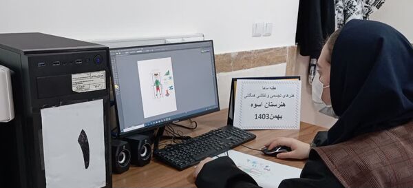 کارگاه آموزشی دانش‌آموزان سایبری در هنرستان سوره زنجان