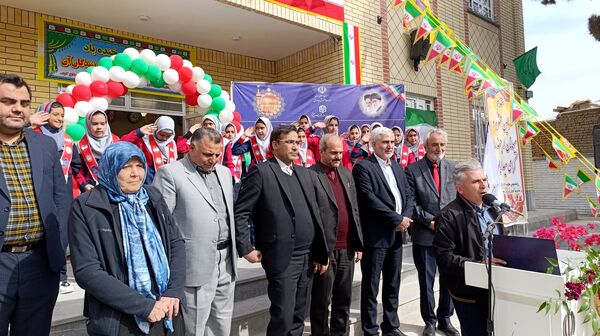 افتتاحیه آموزشگاه ۱۲ کلاسه‌ یاسمن خاکباز ۲ شهرستان نیشابور