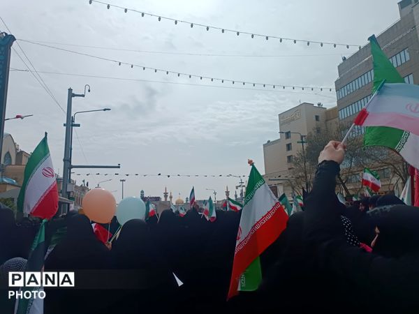 راهپیمایی روز قدس همراه با تشییع پیکر شهید مجتبی پارسا روش
