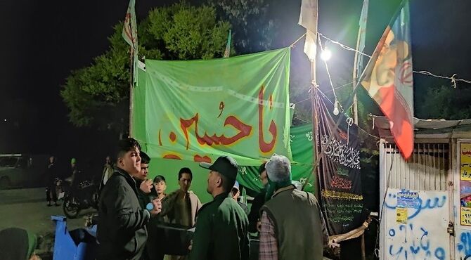 خدمت رسانی موکب حسینیه شهدای شهر بار نیشابور در اجتماعات شبانه
