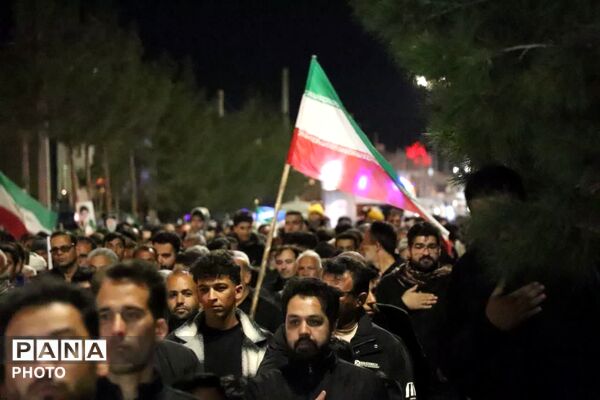 عزاداری مردم بخش بهمن ابرکوه به‌مناسبت شهادت رهبر فرزانه 
