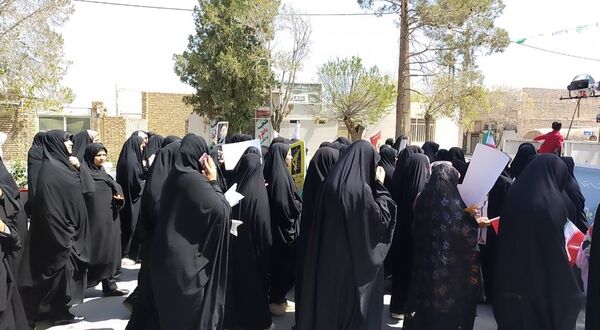 طنین شعار انا علی العهد یا قدس در شهرستان مروست