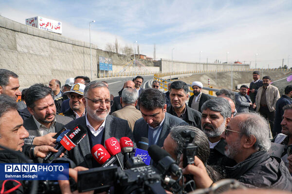 افتتاح ۳ پروژه عمرانی شهرداری تهران