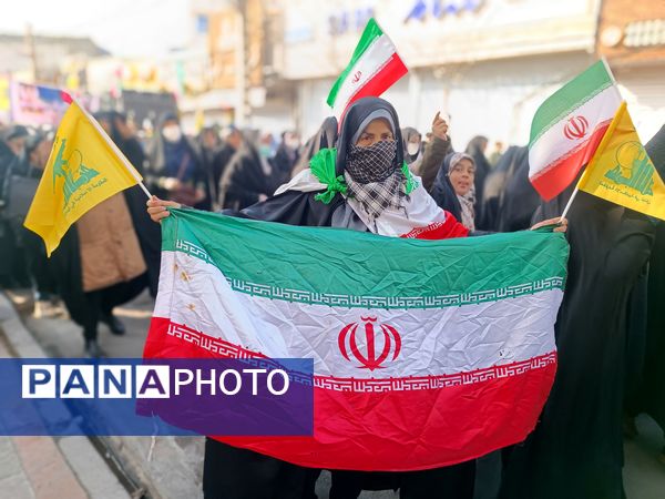 راهپیمایی ۲۲ بهمن در شهرستان قدس  