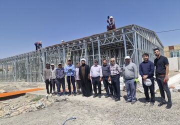عملیات اجرایی آموزشگاه ۶ کلاسه «شهید دربندی» در روستای قلعه‌ نوِ کلات 