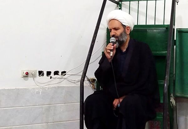 رئیس اداره اوقاف کاشمر میهمان عزاداران تکیه فاطمه زهرا (س) روستای قوچ پلنگ