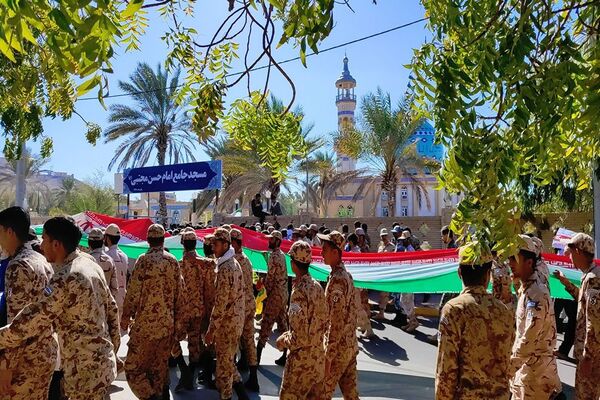 حضور  پرشور مردم بوموسی در راهپیمایی ۲۲بهمن 