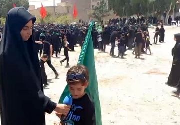 خیمه سوزی هیات خیام الحسین قم در روز عاشورا