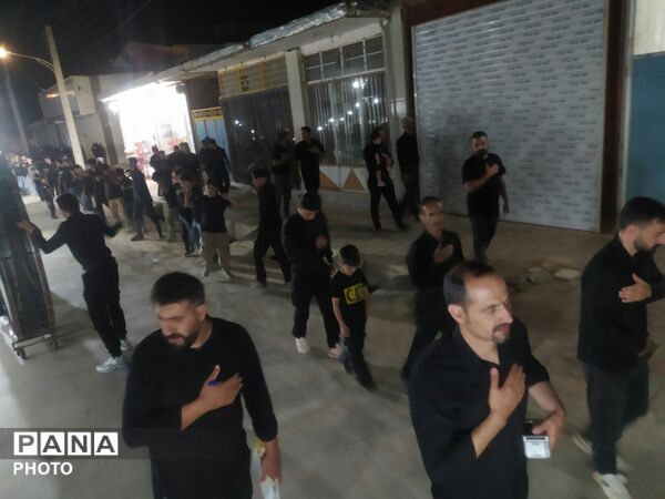 عزاداری مردان با غیرت وزنان شیردل این سرزمین در روستای بابان دردسته