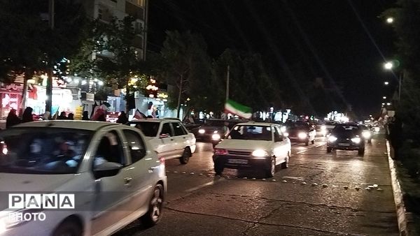 هفتاد و سومین شب از رژه ماشینی در بلوار فضل نیشابور 