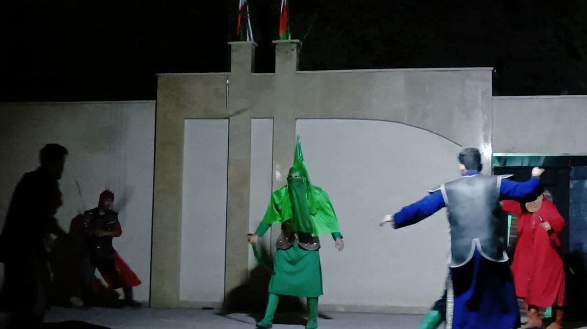 نمایش مردمی شعله های نفاق در کاشان