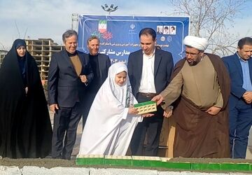  آئـین خشت‌گذاری هنرستان ۱۸ کلاسه خیّرساز در شهر صباشهر