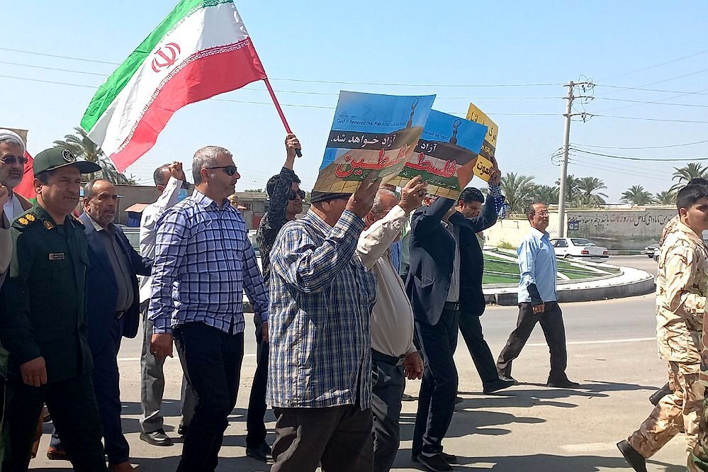 راهپیمایی روز قدس در سعدآباد
