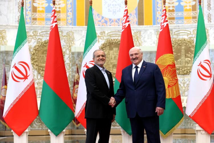 پزشکیان: ایران و بلاروس در بسیاری از مسائل منطقه‌ای و بین‌المللی دیدگاه‌های نزدیکی دارند