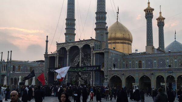 مراسم عزاداری شام شهادت امام هادی(ع) در حرم بانوی کرامت 