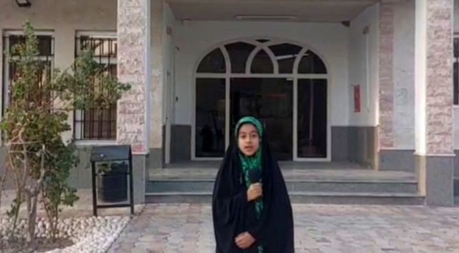 بازدید خبرنگار پانا از کتابخانه الزهرا حاجی‌آباد 