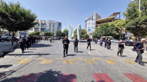 مراسم سوگواری و عزاداری خیابانی ۲۸ صفر در اهر 