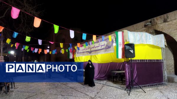 حضور نوجوانان و جوانان در فعالیت موکب امیر المومنین نیشابور 