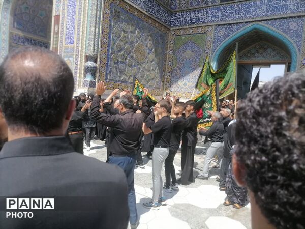 حرم مطهر رضوی در سوگ امام رئوف
