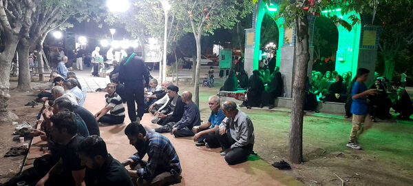 مراسم دعا و نیایش در جوار مزار شهید گمنام بوستان امام حسن مجتبی(ع) قم