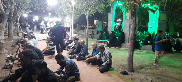 مراسم دعا و نیایش در جوار مزار شهید گمنام بوستان امام حسن مجتبی(ع) قم