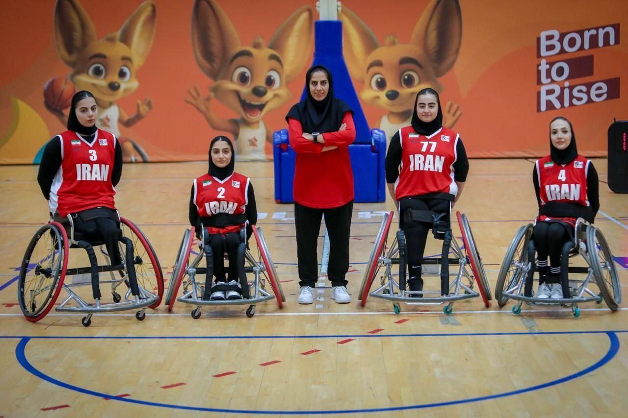 پیروزی دختران بسکتبال با ویلچر سه نفره ایران مقابل بنگلادش