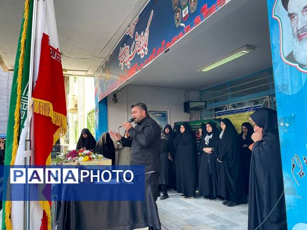 استقبال از شهید خوشنام در دبیرستان شاهد ساری 