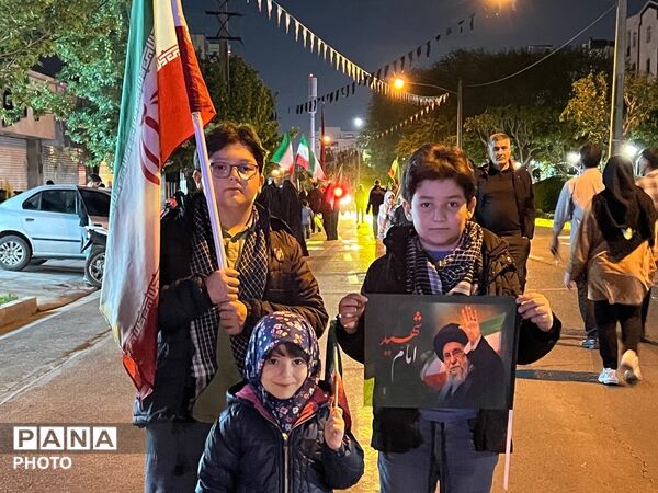 صدای الله اکبر طنین آواز خیابان‌های کرج 