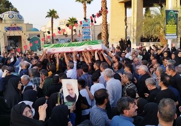 مراسم تشییع و خاکسپاری شهدای اصفهان در حمله اخیر رژیم صهیونیستی