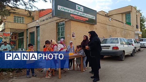 برپایی موکب کودکان و نوجوانان عاشورایی کانون پرورش فکری در یاسوج