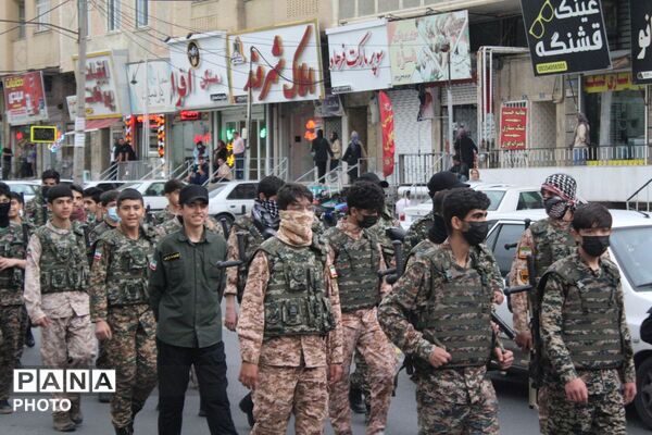رزمایش اقتدار جان فدای دختران شهرستان ملارد