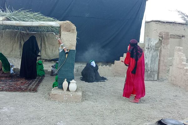 اجرای تعزیه شهادت حضرت زهرا (س) در روستای ظفرآباد شیراز