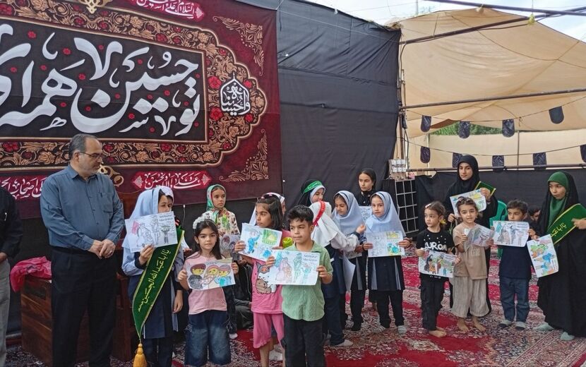 دانش‌آموزان ملایری در موکب سفیر اربعین