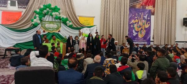 جشن باشکوه ولادت امام علی (ع) در روستای نقاب خلیل آباد