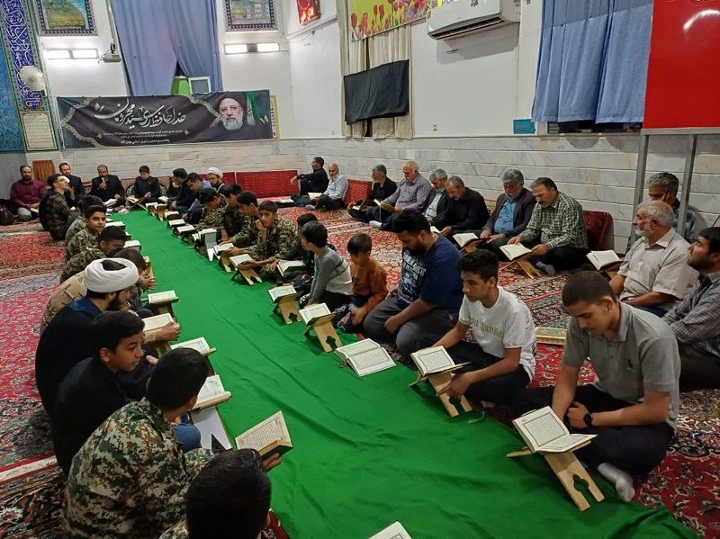 برگزاری مراسم بزرگداشت شهید آیت‌الله رئیسی در روستای مومن‌آباد قم