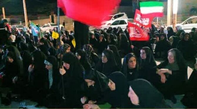  مراسم عزاداری رهبر شهید انقلاب در ملکشاهی برگزار شد 