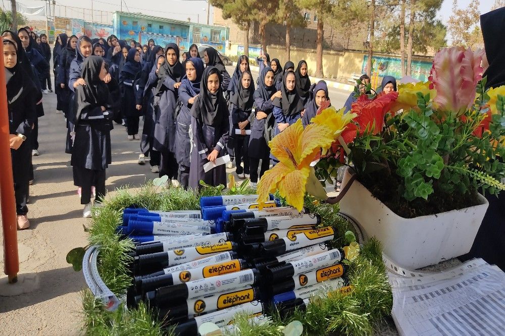 بازگشایی مدارس در دبیرستان دخترانه شهید مجید دهنوی نیشابور
