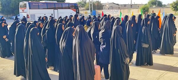 اعزام ۷۶ دانش‌آموز دختر فاریابی به مناطق عملیاتی جنوب کشور