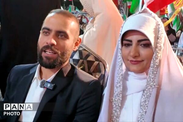 جشن ازدواج ۱۴ زوج جوان در میدان معلم شیراز - 2