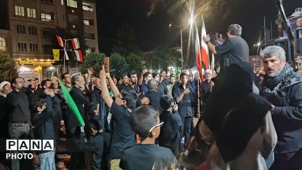 هفتمین شب از مراسم عزاداری امام حسین در حسینیه امام خامنه ای در قاب پانا