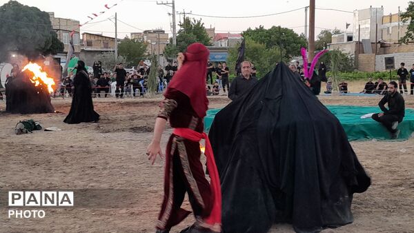 آیین باشکوه تعزیه حسینی در روستای عمان شهرستان درگزین