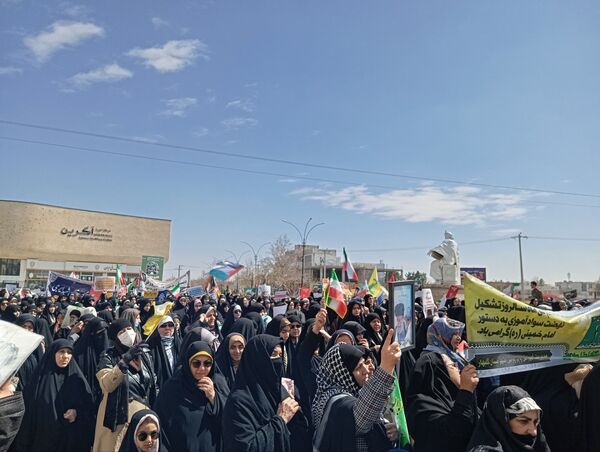 راهپیمایی با‌شکوه روز قدس با حضور فرهنگیان گلبهار 