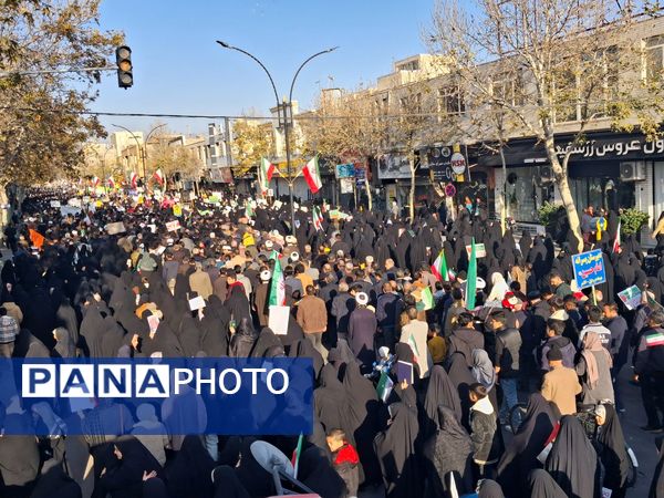 راهپیمایی میثاق با ولایت و محکوم نمودن اغتشاشات گروه های تروریستی در کاشمر