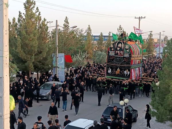 شکوه نخل‌گردانی در گناباد؛ تصویری از عشق و ارادت در محرم