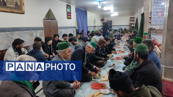 سفره ماه مهمانی خدا در مسجد جامع شهر بار